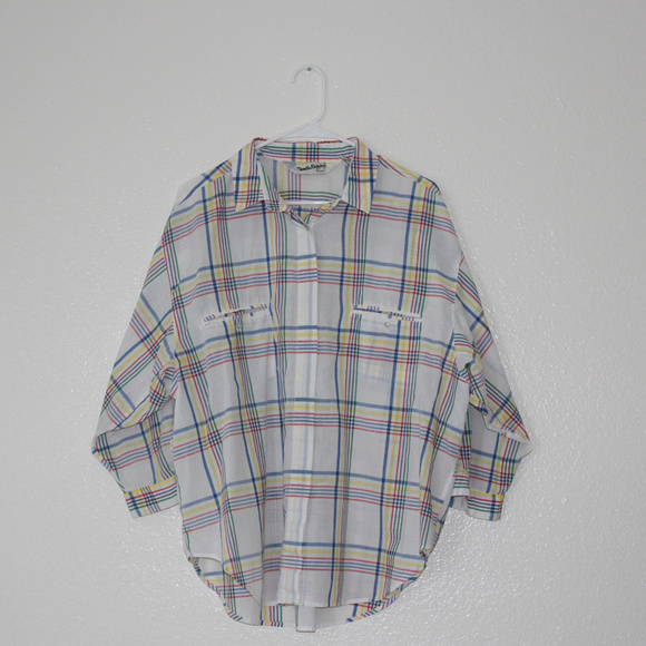 Vintage Diane Von Furstenberg Button Down Blouse - Picture 2 of 8